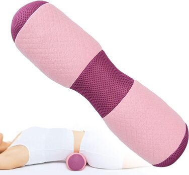 Подушка для йоги Yoga Bolster Roller Waist Pillow Корекція поперекового відділу тазу Подушка Memory Foam Block Подушка для йоги кругла для відновлювальних вправ йоги