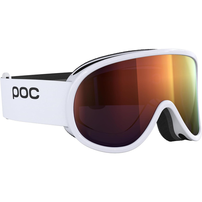 Гірськолижні окуляри POC Unisex Retina Mid Ski (одного розміру, водневий білий/частково сонячно-помаранчевий)