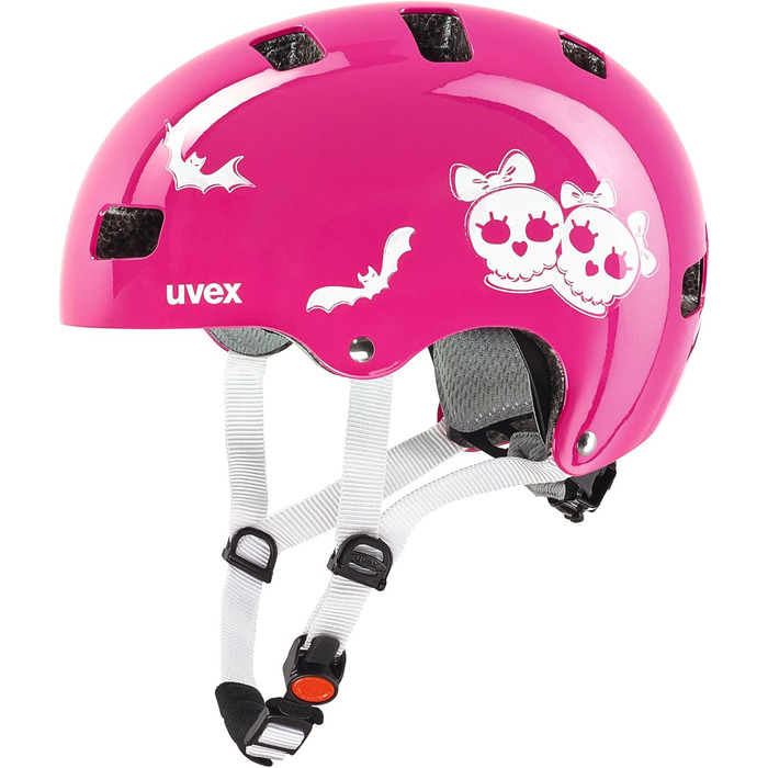 Дитячий велосипедний шолом Uvex Kid 3, рожевий (Scary Pink), 51-55 см