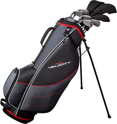 Набір ключок для гольфу WILSON Tour Velocity, 11 шт, чорний/червоний