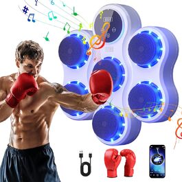 Музичний бокс для боксу з LED, Bluetooth, 9 швидкостей і режимів, 5 рівнів гучності, для дорослих і дітей