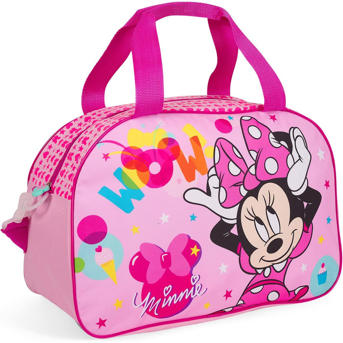 Сумка спортивна PERLETTI Minnie Mouse рожева, водонепроникна 42x28x21 см