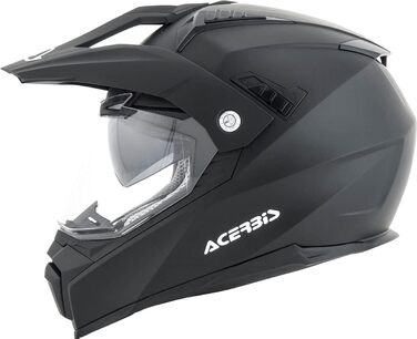 Мотоциклетний шолом Acerbis FS-606 з відкидним візором, чорний, інтеграл, розмір M