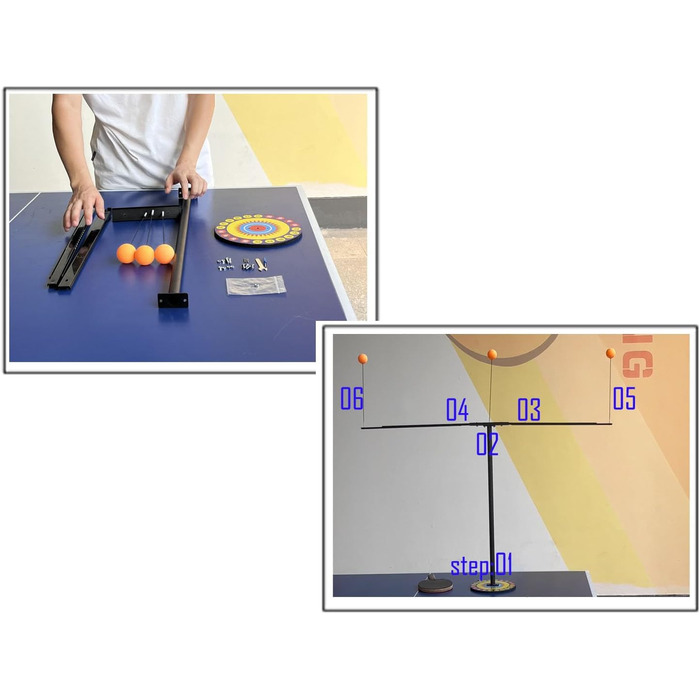 Пінг-понг Тренувальний набір для роботи ніг Настільний теніс Самотренажер Обладнання Машина Тренування голими руками Самостійна практика