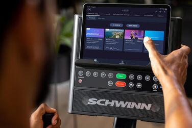 Фітнес-велосипед Schwinn 590R, РК-дисплей, додатки JRNY/Zwift, 25-ступ. гальмо