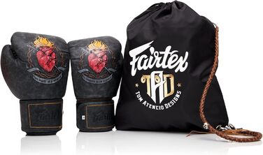 Боксерські рукавички Fairtex Heart of a Warrior преміум-класу з муай-тай, обмежена серія 12 унцій