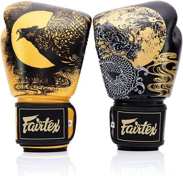 Боксерські рукавички Fairtex BGV26 Harmony Six чорні/золоті, 16 унцій
