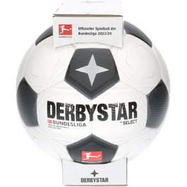 Футбольний м'яч Derbystar Bundesliga Brillant APS Classic розмір 5 біло-чорний