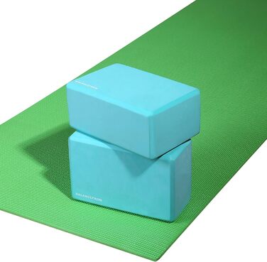 Набір 'BalanceFrom GoYoga з 2 блоків для йоги високої щільності, 9''x6''x4' кожен найновіша версія зелений