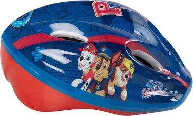Дитячий велосипедний шолом TataWay Paw Patrol, регульований, пластик, синій, 52-56 см, з кліпсою