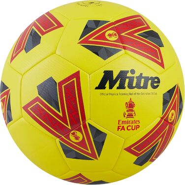 Футбольний м'яч Mitre Training FA Cup, високоякісний тренувальний, зносостійкий