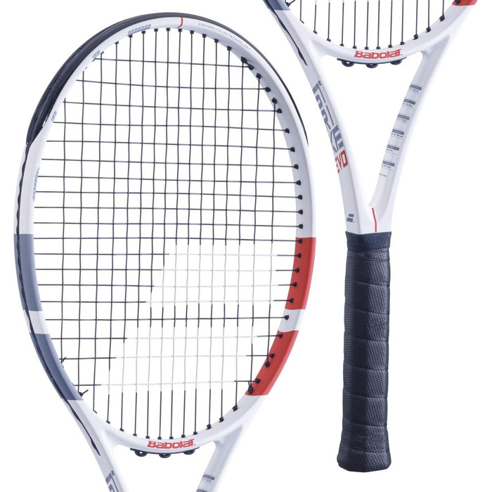 Ракетка Babolat Strike Evo Unstrung 35 Біл/Черв/Чорний