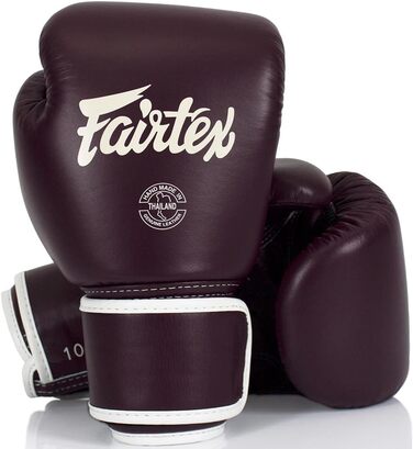 Боксерські рукавички Fairtex BGV16 темно-бордові шкіряні Муай Тай