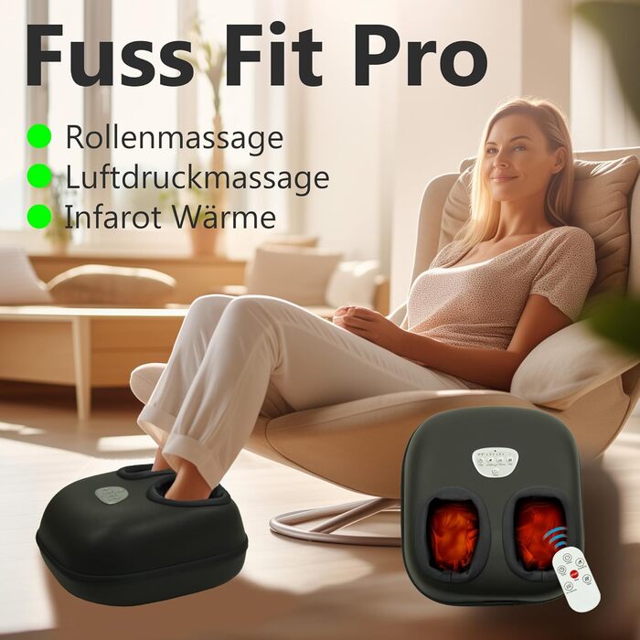 Масажер для ніг Foot Fit Pro Shiatsu з теплом, розминанням і тиском