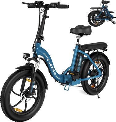 Велосипед ELEKGO E-Bike 20, 250W, 36V 12Ah, 7-шв., до 25 км/год, синій