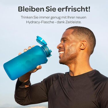 Пляшка для води Hydracy з фруктовим фільтром 2 л — BPA-free, з таймерами, герметична спортивна пляшка без конденсату для спорту та активного відпочинку