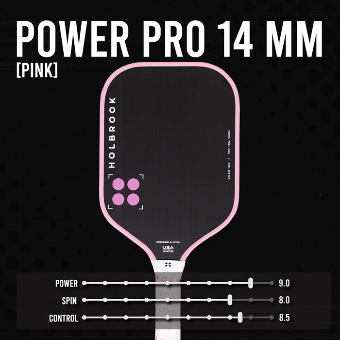 Професійна ракетка для піклболу Holbrook Pro Series Power Pro, USAPA сертифікована, для турнірів PPA
