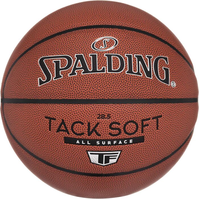 М'який баскетбольний м'яч Spalding Tack-Soft для приміщень та активного відпочинку Версія 2022 Середній розмір 6, 28.5'