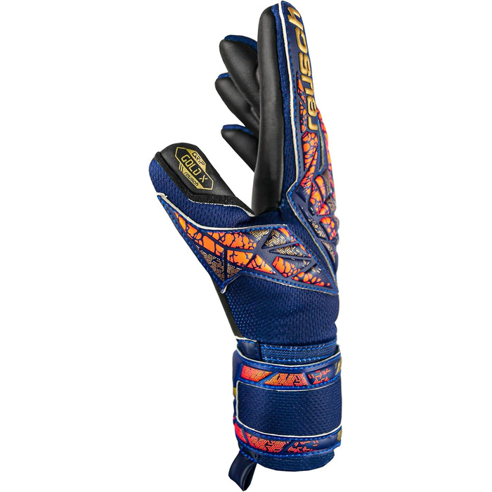 Рукавички Reusch Attrakt Gold X Jr (р. 5.5, синьо-золото-чорні)