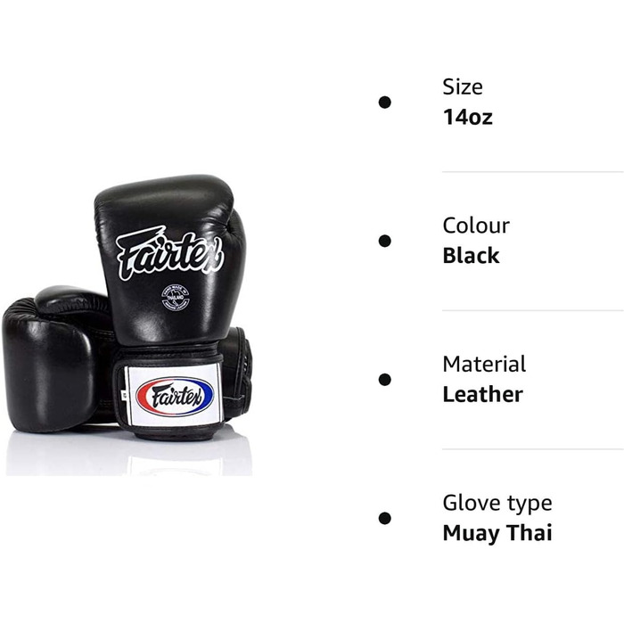 Боксерські рукавички Fairtex BGV1 Чорні Триколірні 14 унцій