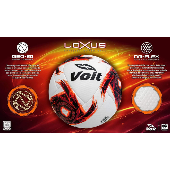 Футбольний м'яч Voit Loxus II FIFA Quality Pro, офіційний матчевий м'яч Ліга MX Клаусура 2020