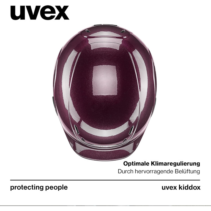 Дитячий кінний шолом uvex kiddox, легкий, з індивідуальним регулюванням розміру, оптимальна вентиляція, блискучий дизайн