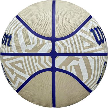 Баскетбольний м’яч Wilson NBA DRV Plus Dazzle Camo для вулиці, розмір 6 і 7
