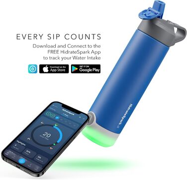 Розумна пляшка для води HidrateSpark TAP зі соломинкою