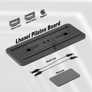 Набір реформаторів для пілатесу Lhanel Pilates Board, 2024 найкращий набір реформаторів для пілатесу, багатоцільова складна дошка для реформатора пілатесу для дому, розсувна дошка для пілатесу 5 в 1, форма всього вашого тіла рожева