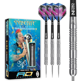 Дротики RED DRAGON Peter Wright Snakebite Euro 11, 20г або 24г, вольфрамові, з оперенням і шафтами