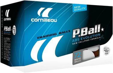 Кульки для настільного тенісу Cornilleau ITTF ABS Evolution пластикові