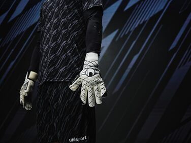 Воротарські рукавички Uhlsport Supergrip+ HN для чоловіків, професійні, латекс, чорні