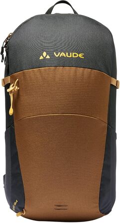 Туристичний рюкзак VAUDE Wizard 18+4, водовідштовхувальний, унісекс, зручна система перенесення, органайзер, чорний/умбра