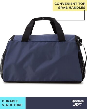 Сумка-дуфел Reebok Aleph Blue Small для подорожей та фітнесу, ручна поклажа, для жінок і чоловіків
