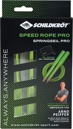 Скакалка Schildkrt Speed Rope Pro 4-кольорова в картонній коробці