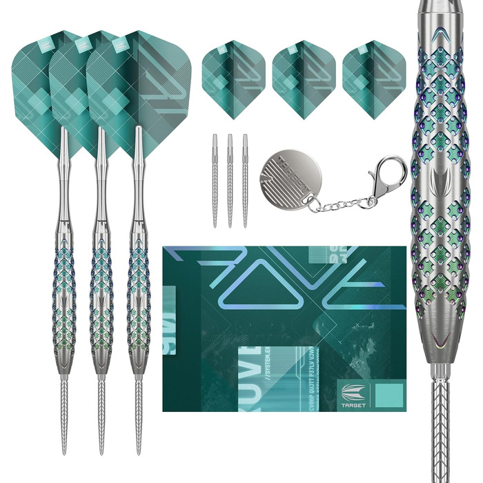 Мішені Rove Swiss Point Steeldarts 90 зелений/срібло, 22-25G