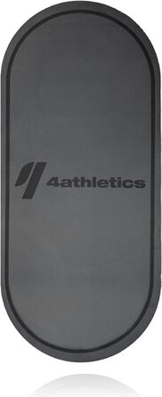 Килимок 4athletics CrossHero Jump-Mat овальний 139x62 см для стрибків зі скакалкою, йоги та фітнесу, 8 мм, протиковзкий, з ремінцем для перенесення, сірий