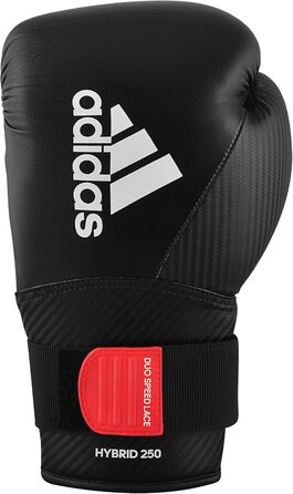Боксерські рукавички adidas Hybrid 250 Elite 10oz чорні – для боксу, кікбоксингу, MMA, тренувань, чоловіків, жінок і дітей