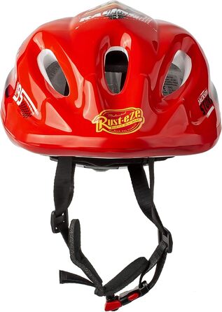 Дитячий велосипедний шолом Cars Lightning McQueen, розмір 52-56 см, регульований, TÜV сертифікат, для дітей 3-15 років, з можливістю персоналізації імені, alles-meine.de GmbH