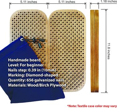 Дошка Садху Дерев'яна ручна робота з цвяхами для йоги та масажу