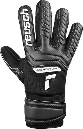 Дитячі воротарські рукавички Reusch Attrakt Finger Support з захистом пальців, внутрішнім швом і покриттям Grip Infinity, для штучного газону, унісекс
