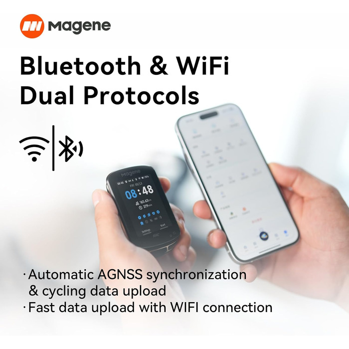 Велокомп'ютер Magene C506SE, кольоровий дисплей 2.4', GPS, WiFi, Bluetooth