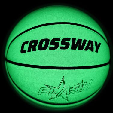 Баскетбольний м'яч CROSSWAY з голографічним відбивачем, світиться у темряві, офіційний розмір 7/6/5, подарунок для нічних ігор