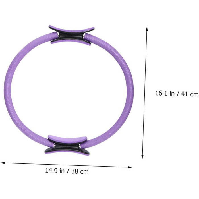 Коло опору для йоги Кільце для вправ для стегон Кільце для йоги Коло для пілатесу Підтягування стегон Коло для йоги Аксесуари для йоги Схема Інструмент для балансу йоги Вправа для пілатесу фіолетовий (42X38 см, фіолетовий), 1 шт.