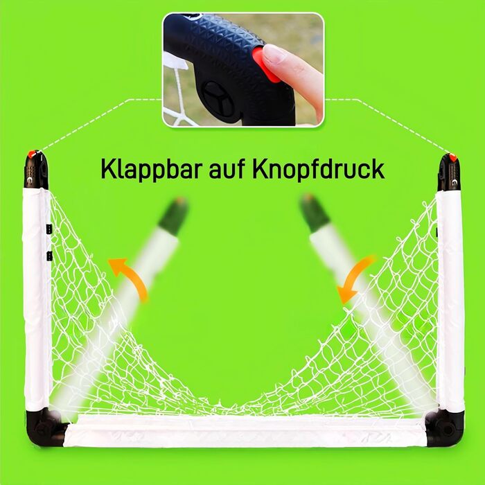 Ворота дитячі KiBiGOAL 60x45/90x60/115x80см для приміщень і вулиці