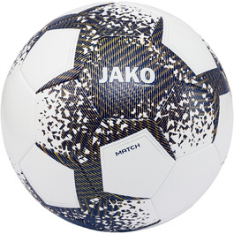 М'яч для футболу JAKO Performance, унісекс, розмір 5, біло-синьо-золотий