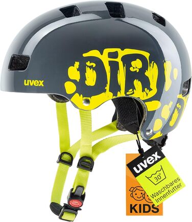 Дитячий велосипедний шолом uvex Kid 3, міцний, з регулюванням розміру та знімною підкладкою