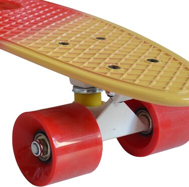 Міні-скейтборд MUWO Cruiser Penny Board, PU колеса, 55 см, червоний