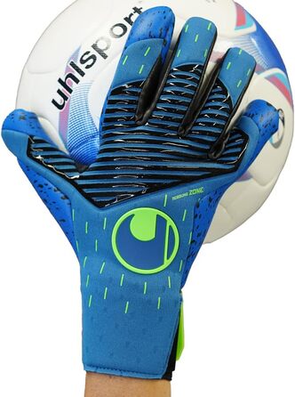 Рукавички Uhlsport Aquagrip Hn синій/чорний/зелений, розмір 8