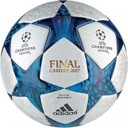 Футбольний м'яч adidas Finale Cardiff для дорослих, біло-синій, розмір 5